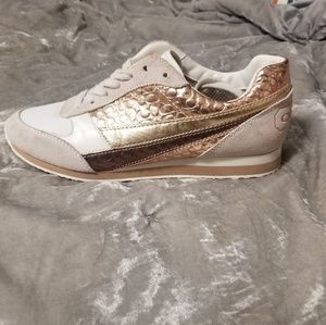 Coach womens suede sneakers